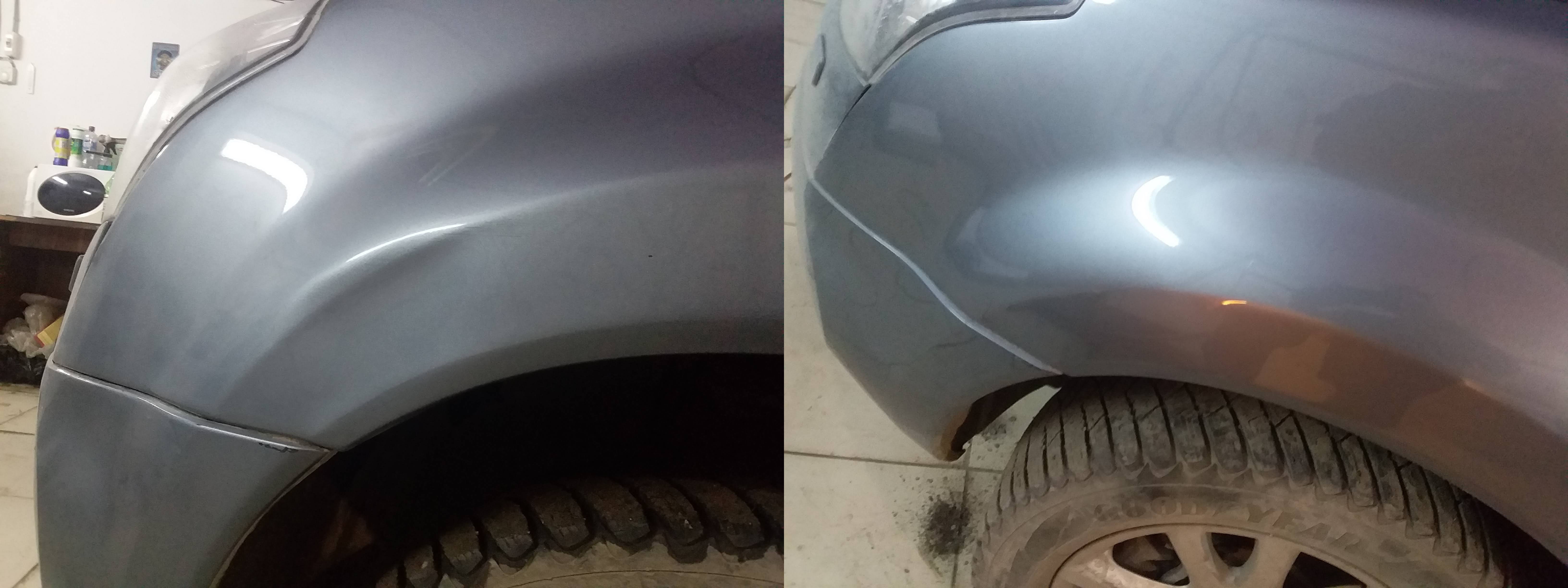 Беспокрасочный ремонт вмятины 2 часа- 2.5 т.р.